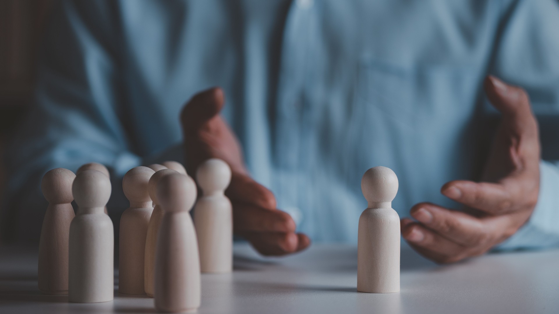 Human Resources and recruitment employment headhunting concept